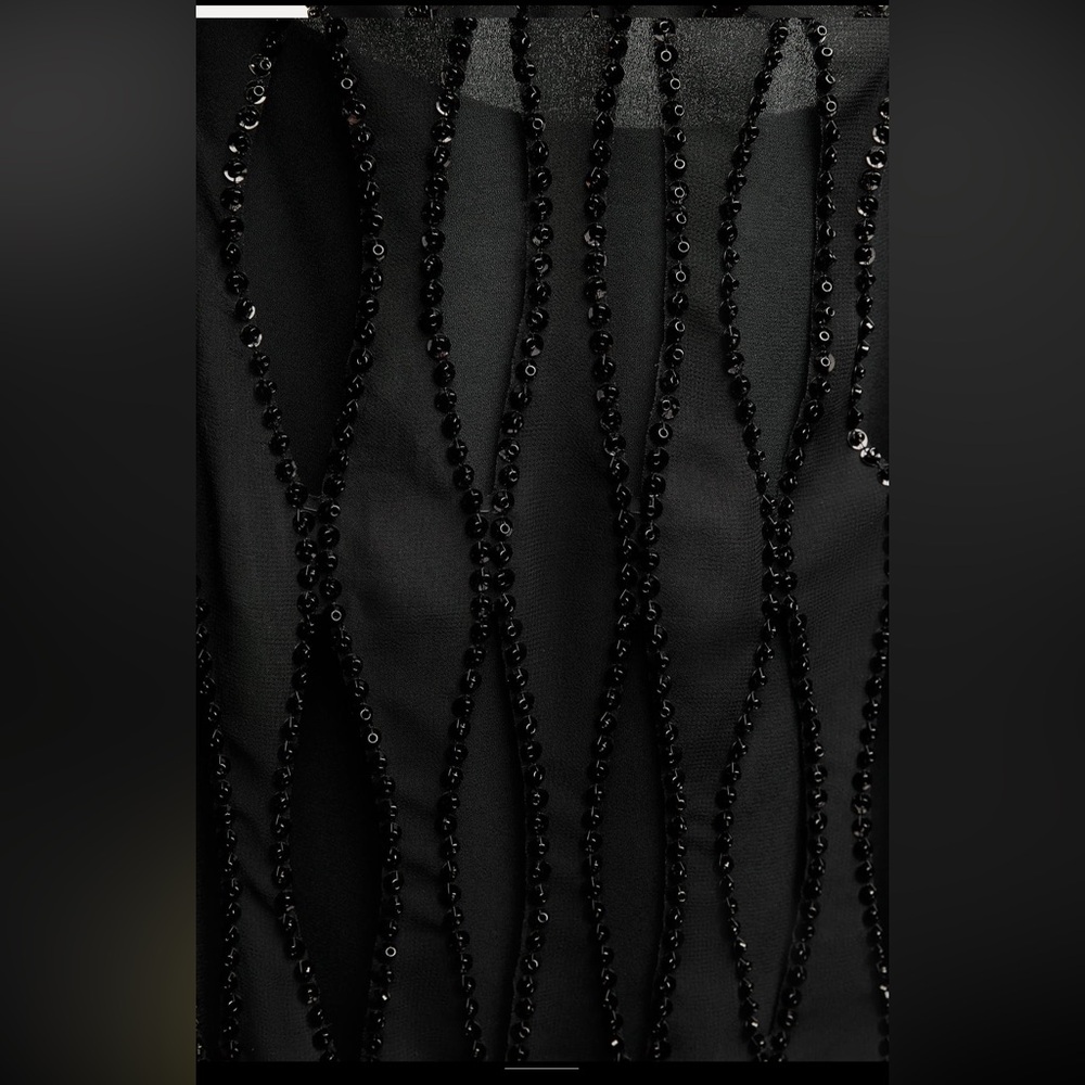 Zara fringed rhinestones cut out Zara Woman collection dress - Picture 10 of 14